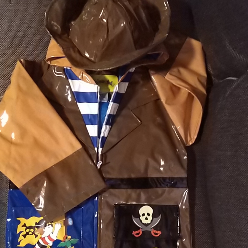 Pirate rain coat and rain boots